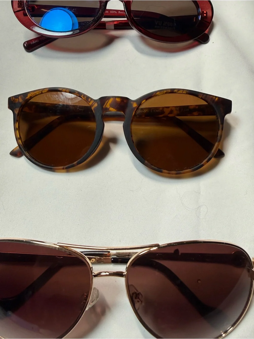 Lot of 4 Women's Sunglasses: Goodr, Jessica Simpson, Madein NWT & Retro Red Oval